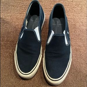 Mens Canvas Polo slip ons